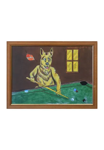 Framed Cleared Outsider Folk Art Painting - 2