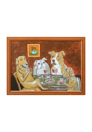 Framed Cleared Outsider Folk Art Painting - 3