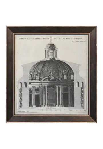 Framed Cleared Architectural Etching - 2