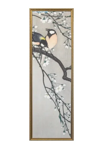 Framed Cleared Japanese Ink Watercolor Painting - 2