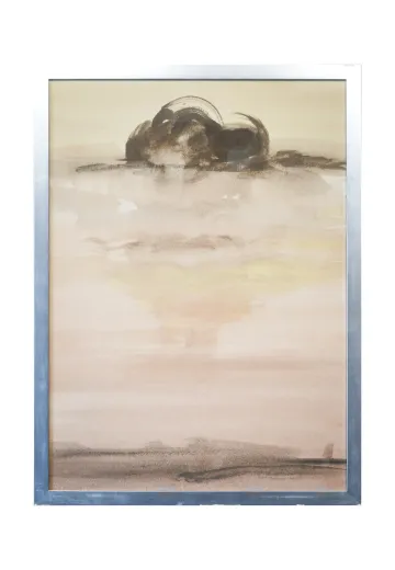 Framed Cleared Abstract Minimalist Watercolor Print