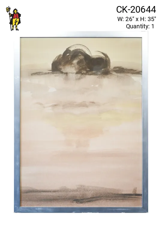 Framed Cleared Abstract Minimalist Watercolor Print