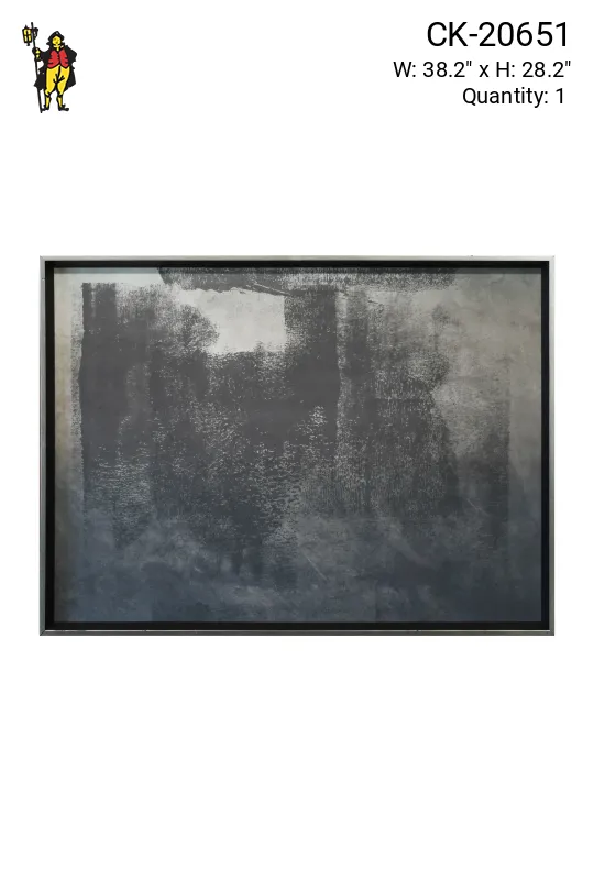 Framed Cleared Post Modern Abstract Painting - 2