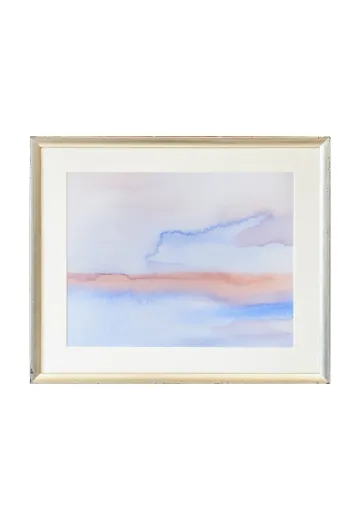 Framed Cleared Soft Abstract Watercolor - 2