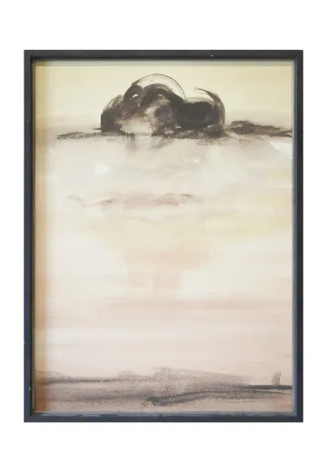 Framed Cleared Mid Century Abstract Landscape Painting - 2