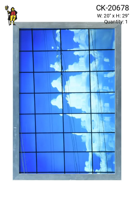 Framed Cleared Minimalist Photograph of Windows