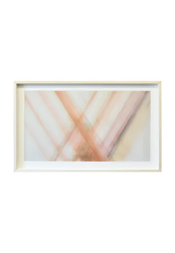 Framed Cleared Overlapping Abstract Painting