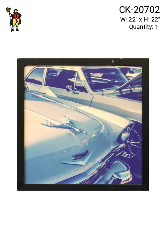 Framed Cleared Pop Style Car Photograph
