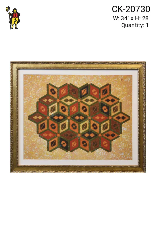 Framed Cleared Mixed Media East Asian Motif Print - 2