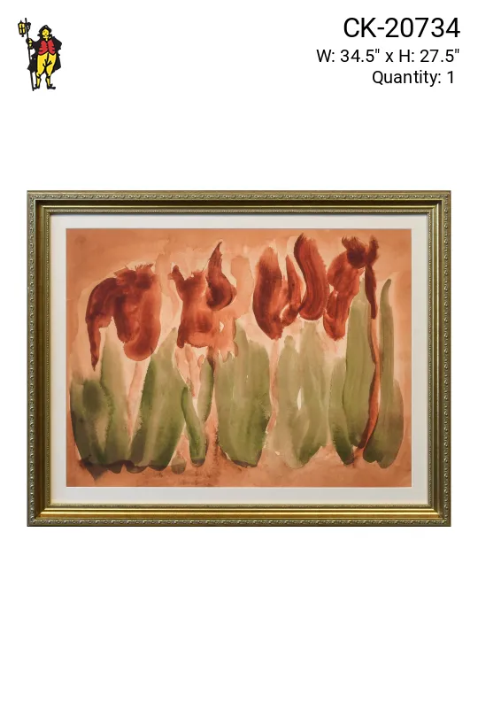 Framed Cleared Mixed Media East Asian Motif Print - 6