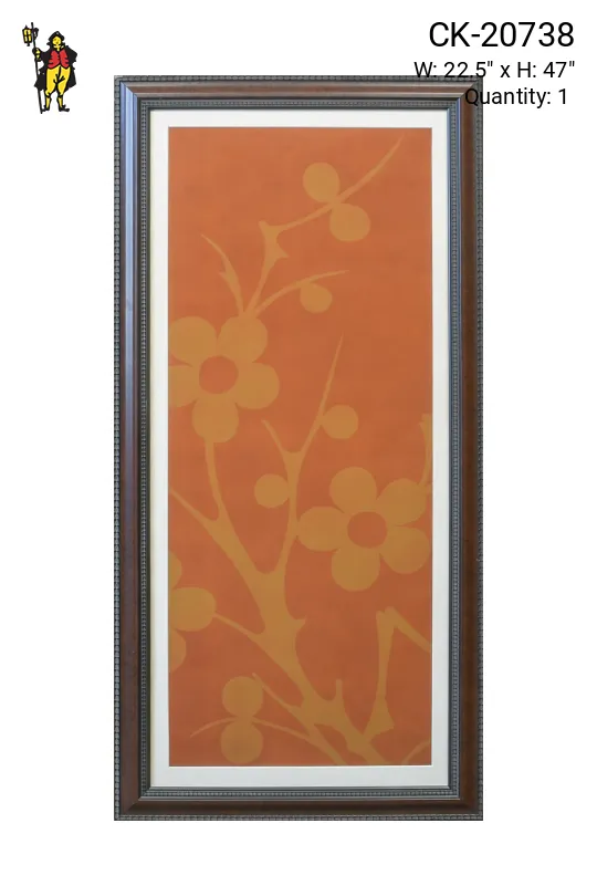 Framed Cleared Mixed Media East Asian Motif Print - 10