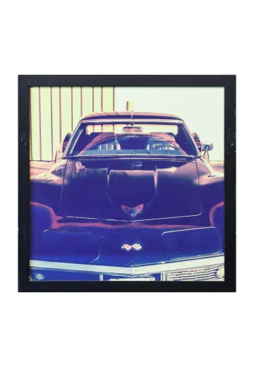Framed Cleared 1970's Sports Car Photograph