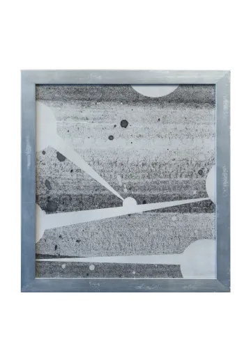 Framed Cleared Mid Century Monochromatic Abstract - 2