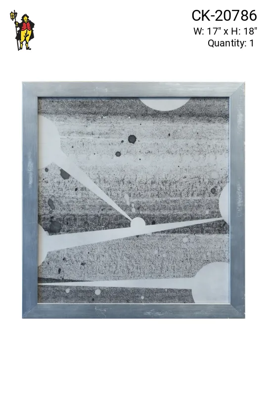 Framed Cleared Mid Century Monochromatic Abstract - 2