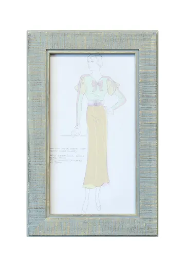 Framed Cleared Fashion Illustration - 2