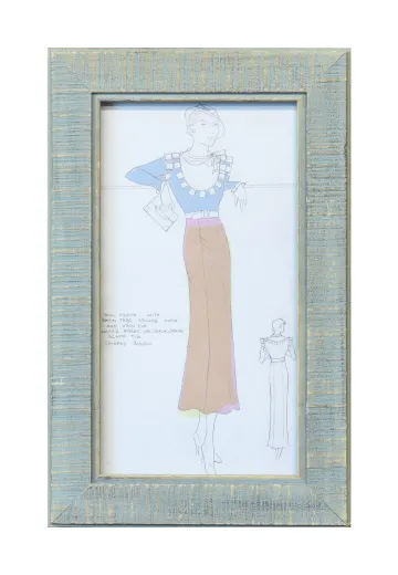 Framed Cleared Fashion Illustration - 3