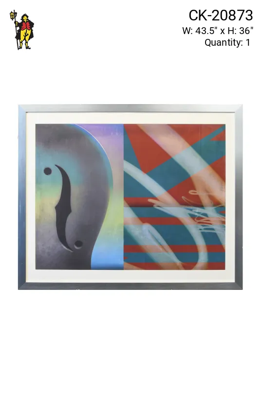 Framed Cleared Mixed Media Musical Print