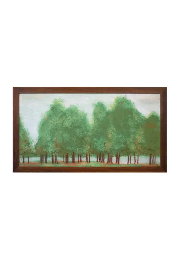 Framed Cleared Americana Landscape Painting