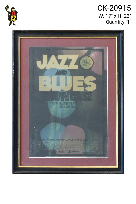 Framed Cleared Jazz & Blues Poster