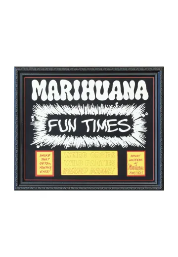 Framed Cleared 1960s "End Marijuana Prohibition" Poster