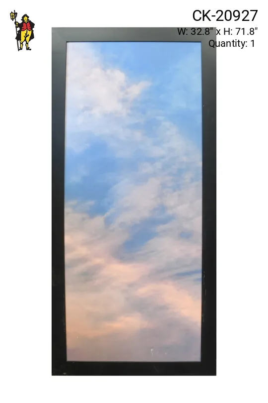 Framed Cleared Minimalist Serene Sky Photograph - 1 (Damaged Canvas)