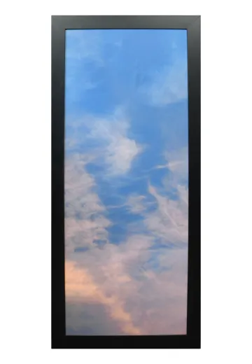 Framed Cleared Minimalist Serene Sky Photograph - 2 (Damaged Canvas)