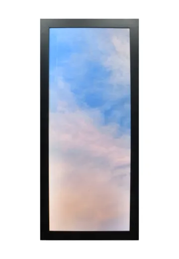 Framed Cleared Minimalist Serene Sky Photograph - 5 (Damaged Canvas)
