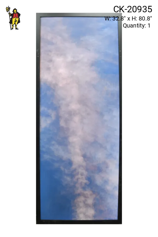 Framed Cleared Minimalist Serene Sky Photograph - 9 (Damaged Canvas)