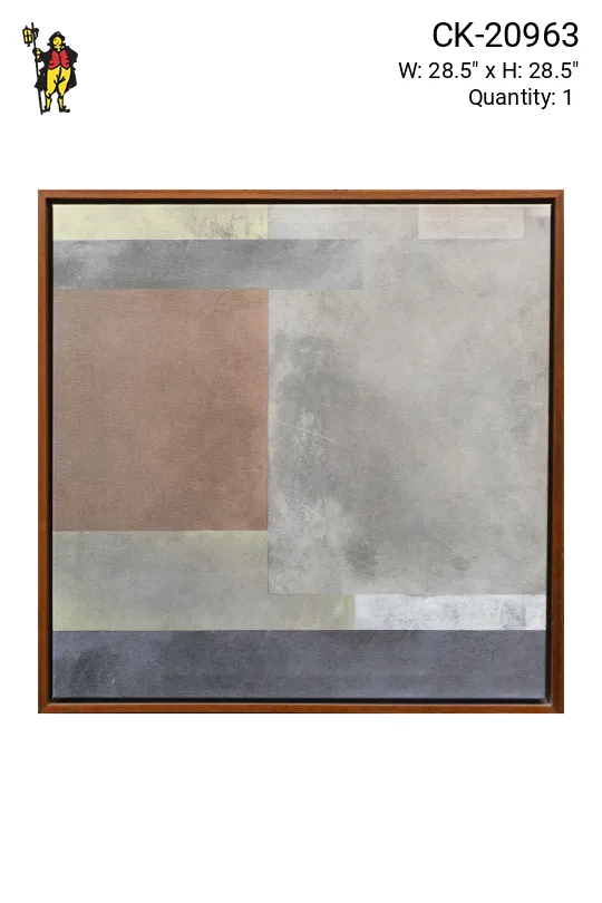 Framed Cleared Mid Century Modernist Minimalist Abstract Painting