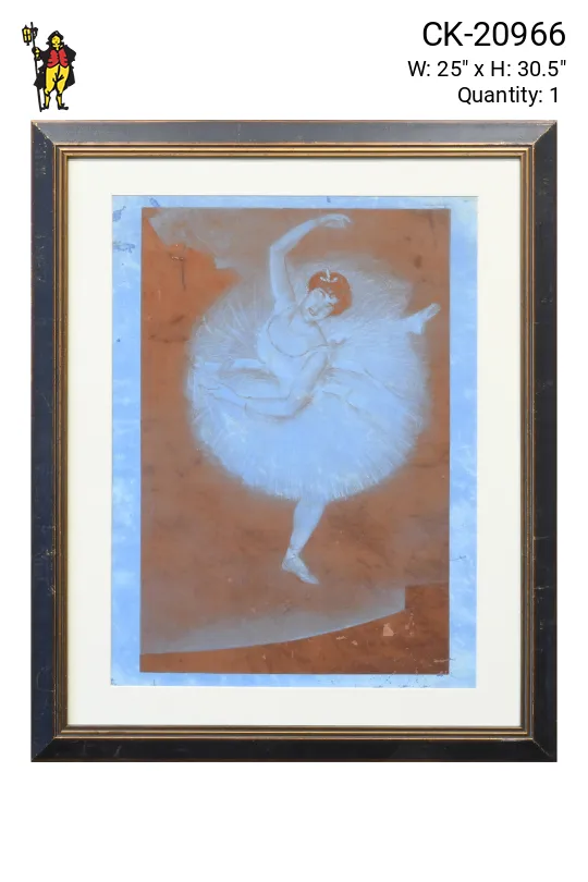 Framed Cleared Ballerina Drawing