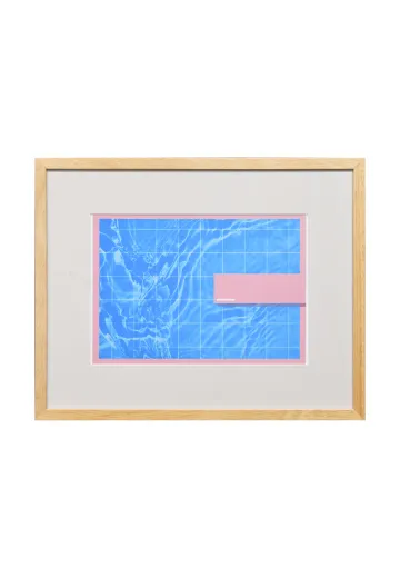 Framed Cleared "Pool & Diving Board" Graphic Art Print