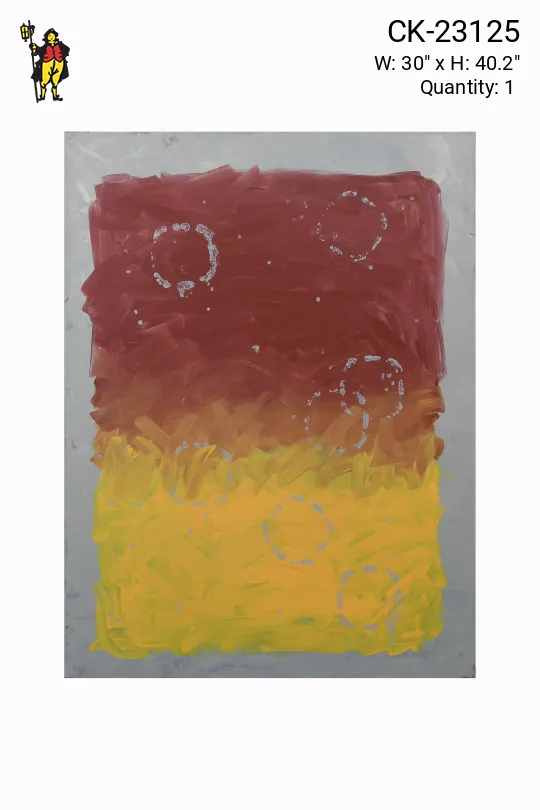 Cleared Abstract Painting On Canvas