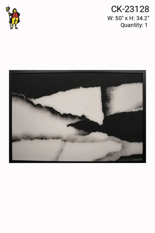 Framed Cleared Minimalist Abstract Painting (2/2)