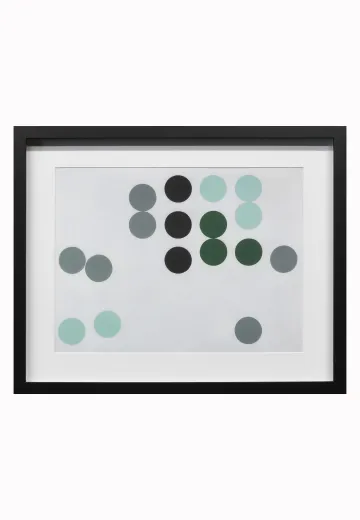 Framed Minimalist Geometric Abstract Painting