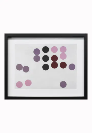 Framed Minimalist Geometric Abstract Painting