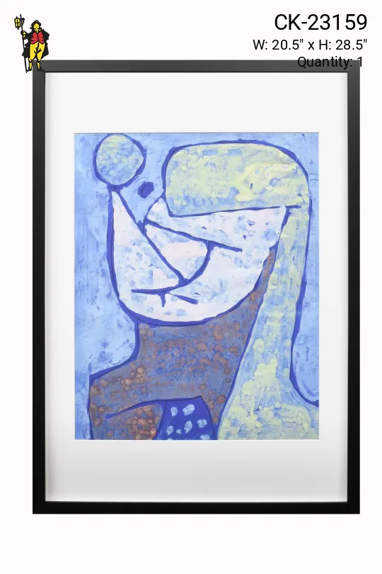 Framed Cleared Abstract Figurative Portrait