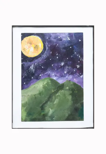 Cleared Night Sky Landscape Painting