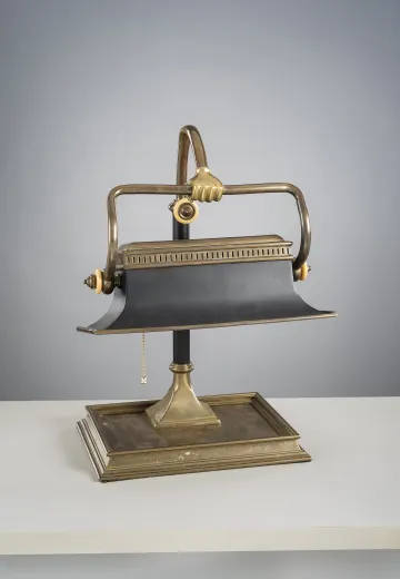 Antique Brass Empire Table Lamp