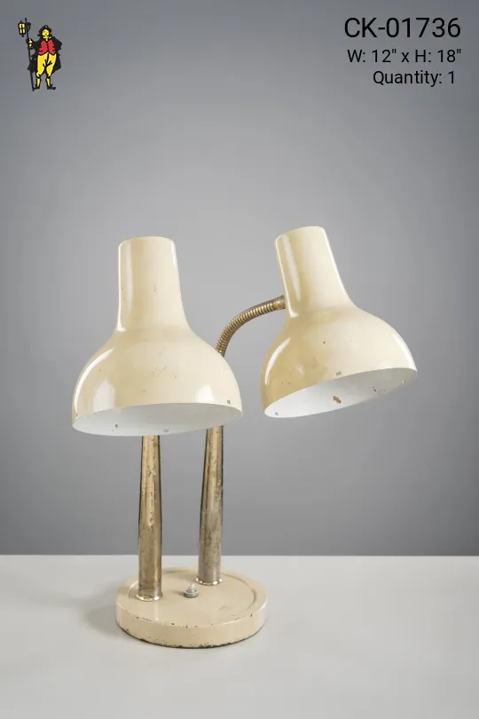 Mid-Century Two Light Table Lamp