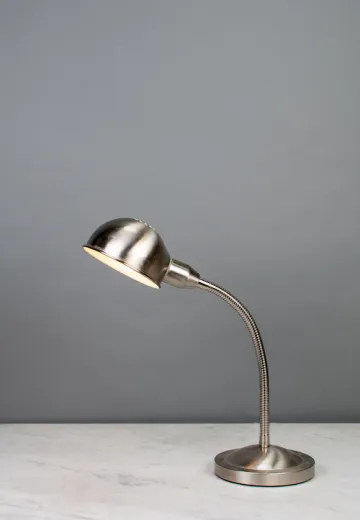 Silver Adjustable Desk Lamp