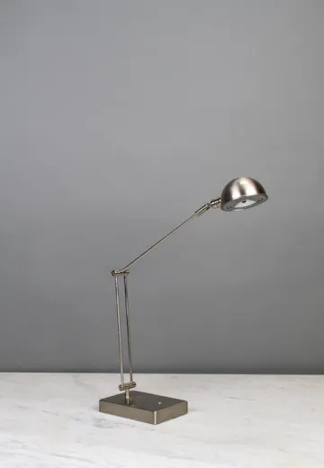 Silver Adjustable Desk Lamp