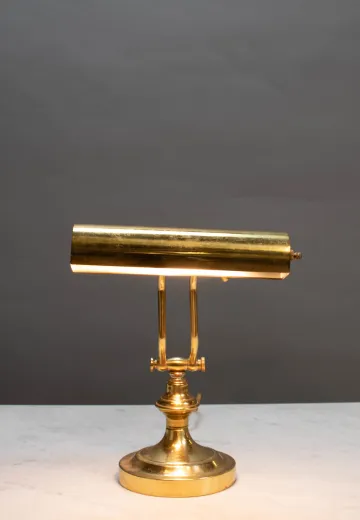 Adjustable Brass Desk Lamp