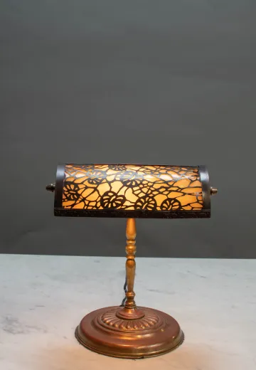 Floral Shaded Desk Lamp