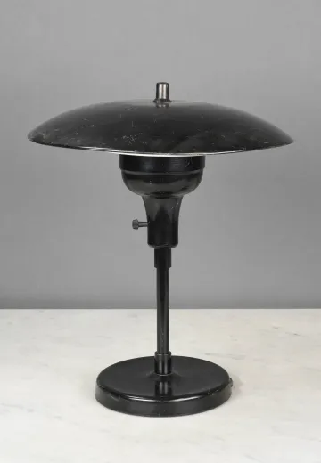 Metal Shaded Black Desk Lamp