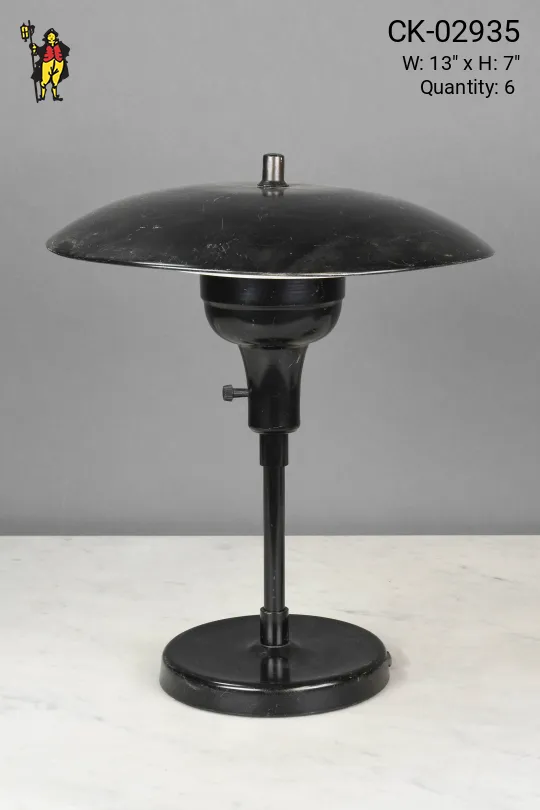 Metal Shaded Black Desk Lamp