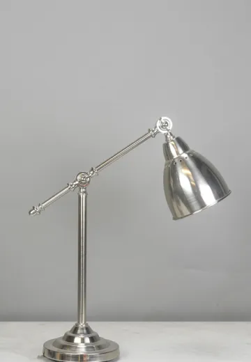 Silver Adjustable Desk Lamp