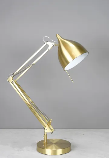 Brass Adjustable Desk Lamp