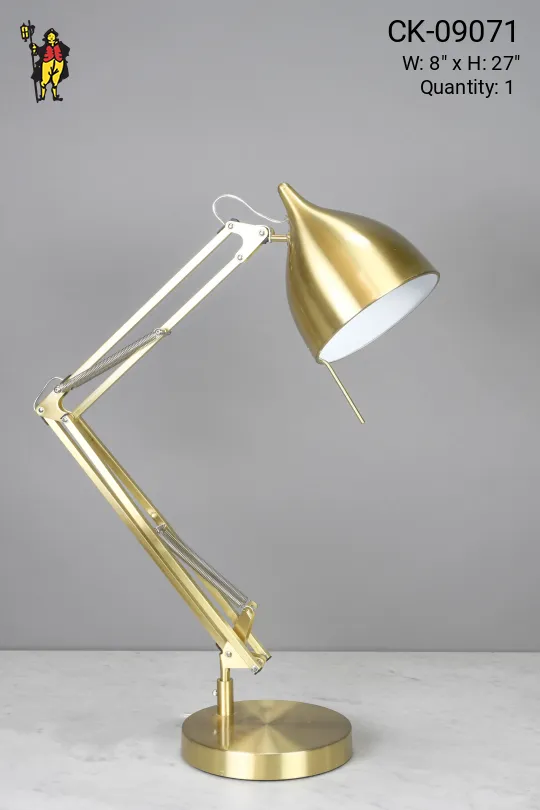Brass Adjustable Desk Lamp