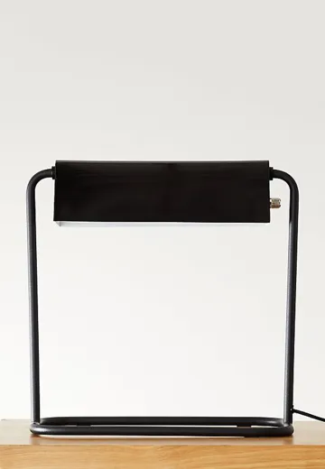 Black Metal Shaded Desk Lamp