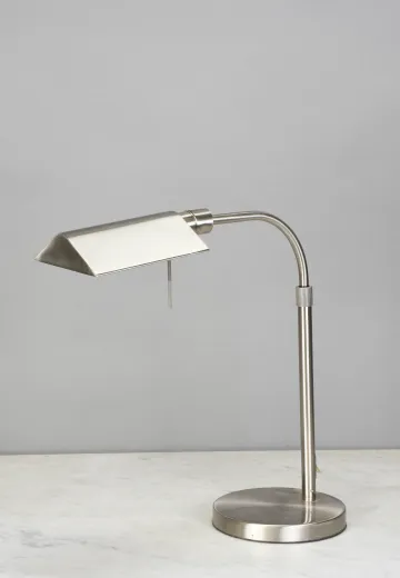 Adjustable Nickel Halogen Desk Lamps